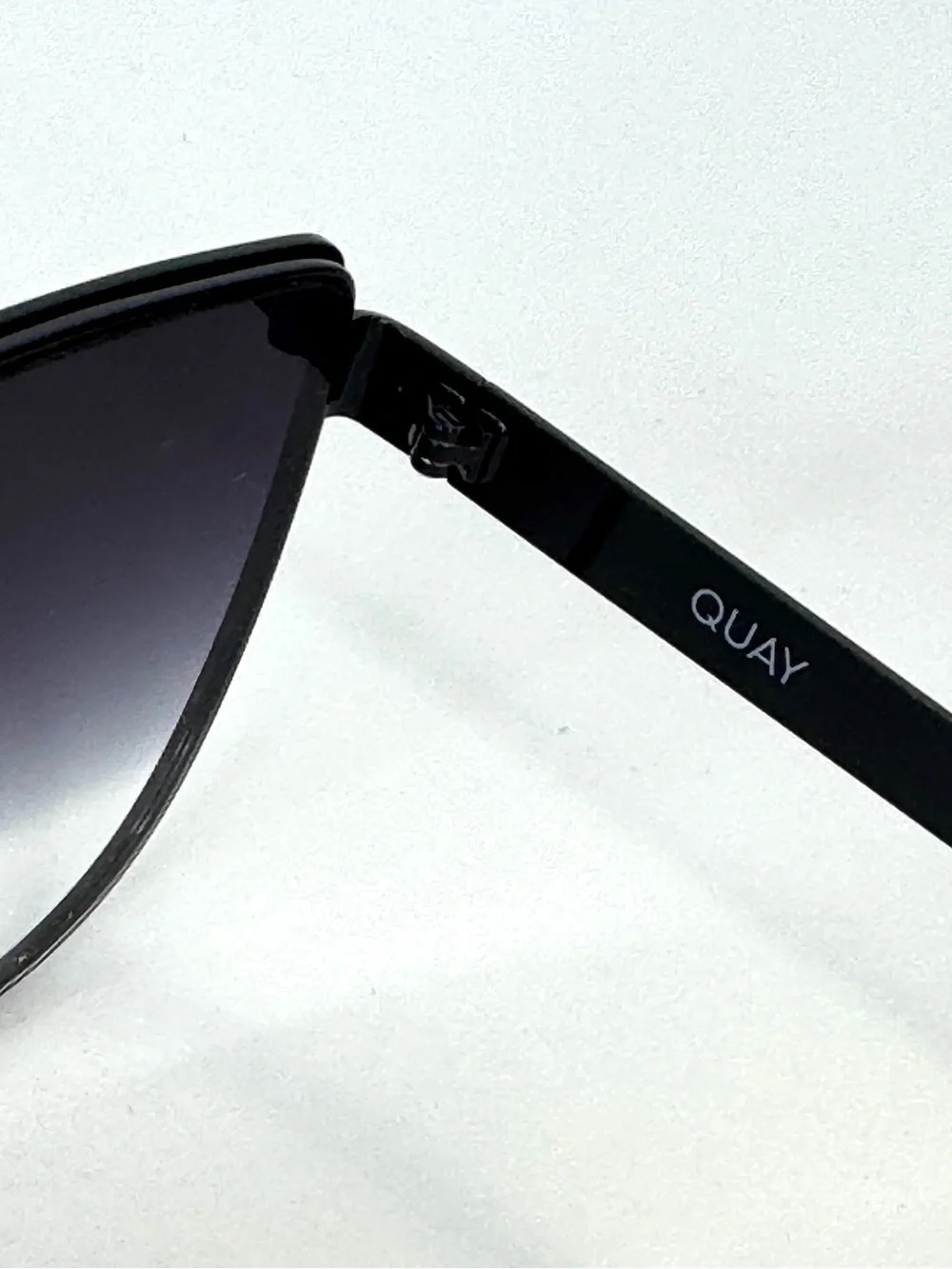 QUAY AUSTRALIA In Pursuit Cat Eye Sunglasses Black Fade